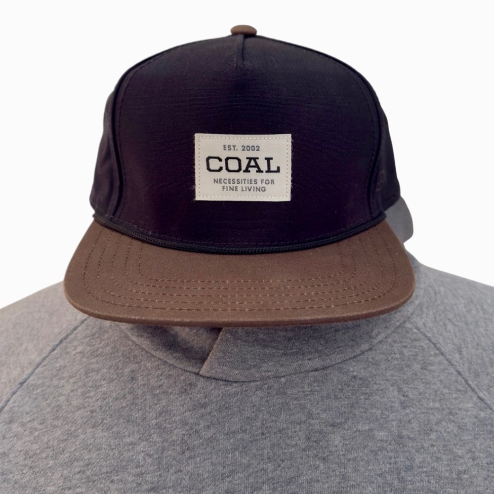 Coal Headwear Uniform Hat – Black & Brown Snapback Classic Structured Style